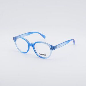 Versace Kids VK3012 5532 Eyeglasses Transparent Blue 47mm Round Frame